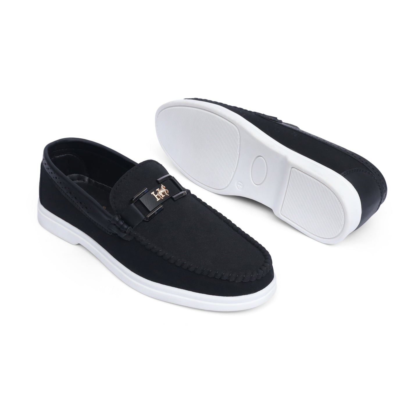Black Suede loro Piana loafers