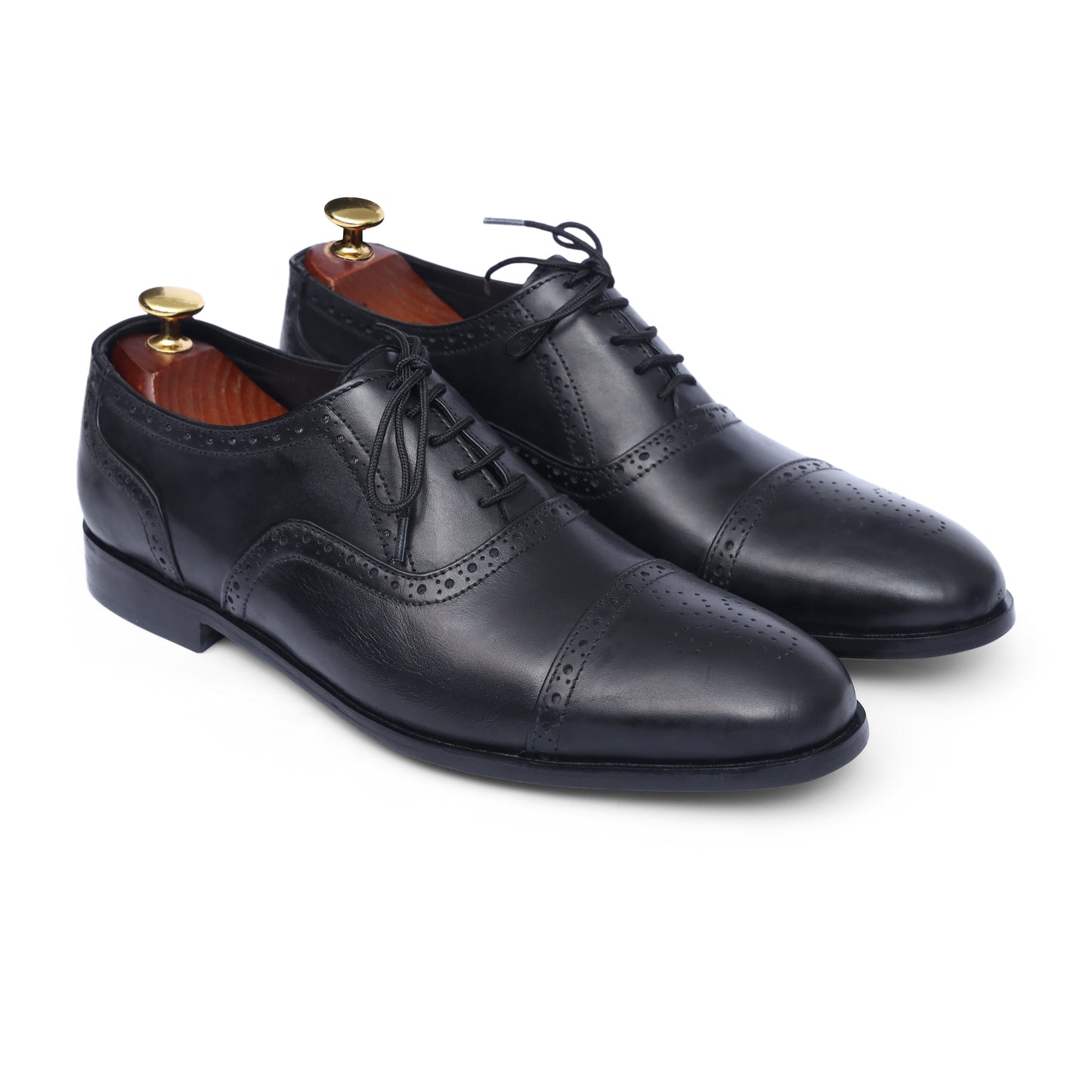 Black oxford Leather Lace up Shoe